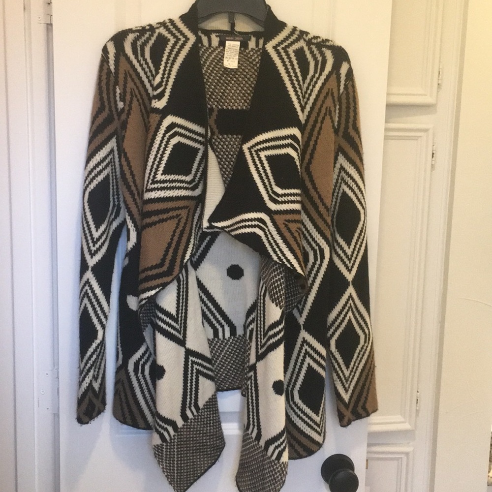 Drape front cardigan